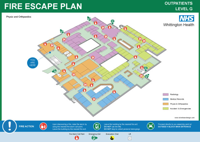 NHS Hospital evacuation escape plan