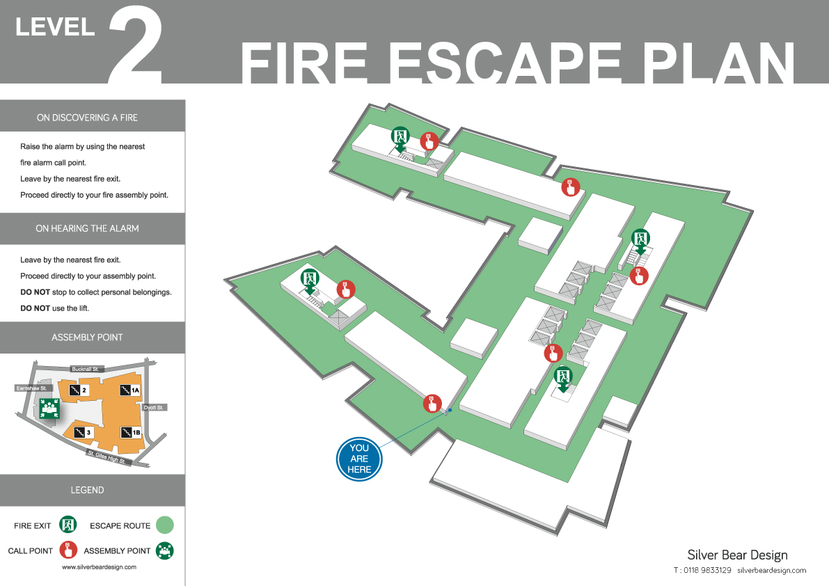 Fire evacuation escape plan