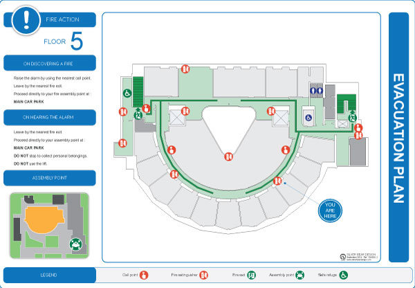 Fire evacuation escape plan