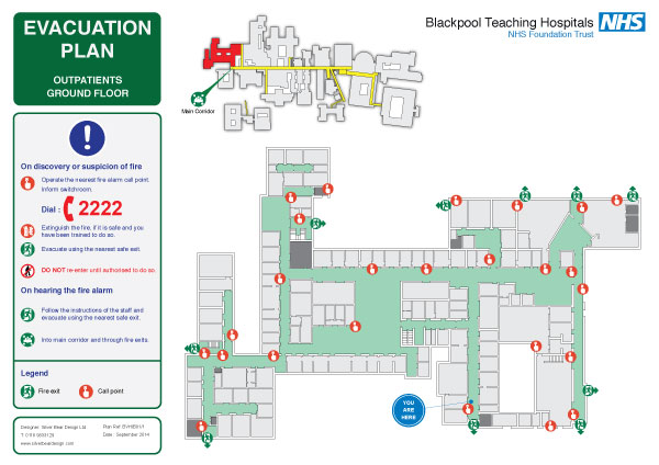 NHS Hospital evacuation escape plan